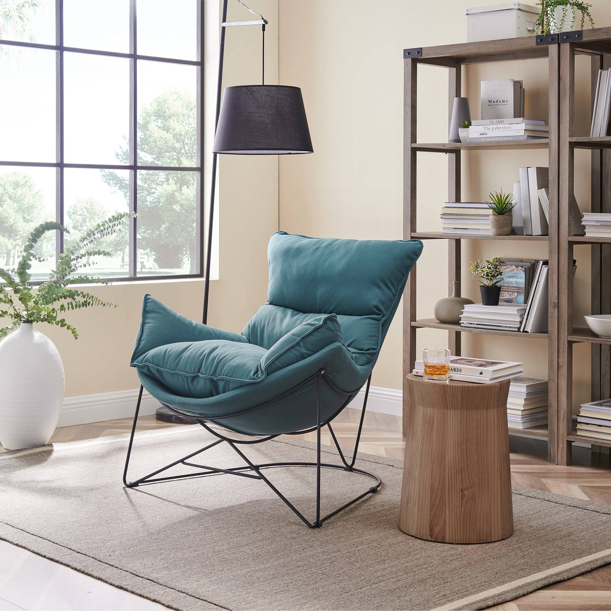 Orange Accent Chaise Chair W795408
