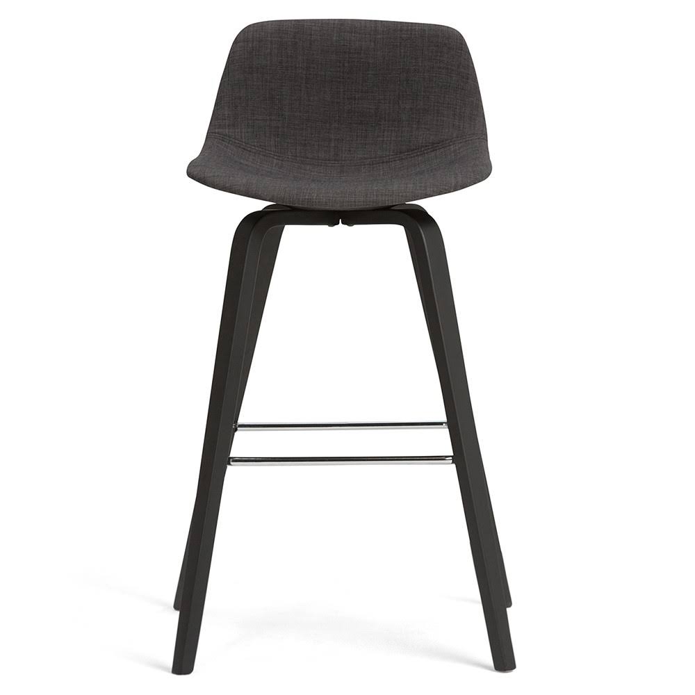 Set of 2 Bentwood Counter Height Barstools Charcoal Gray Y923