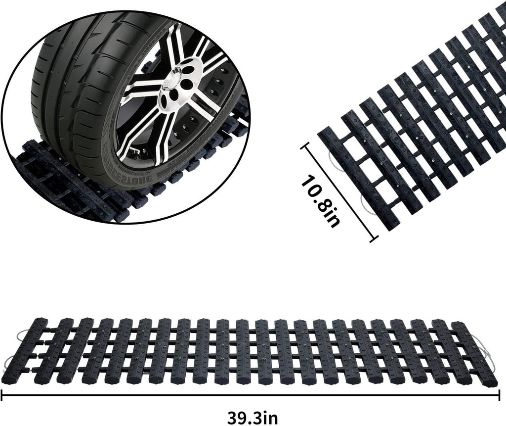 2 pcs Tire Traction Mats 39.3 (L) x 10.8 (W) W119