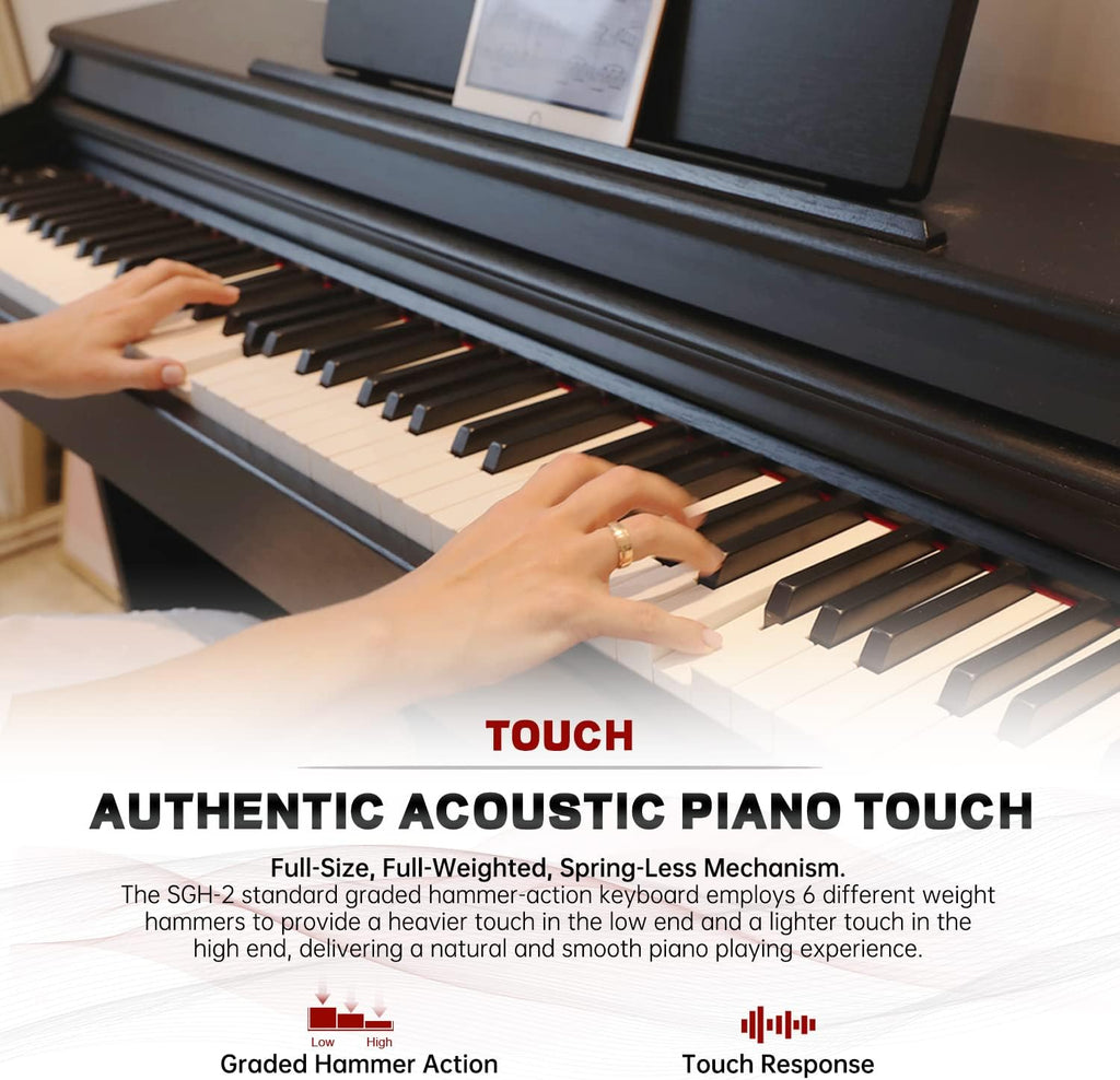 88-Key Weighted Hammer-Action Digital Piano H384