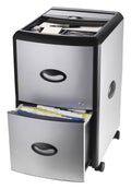 Mobile Filing Cabinet with Metal Siding Y691