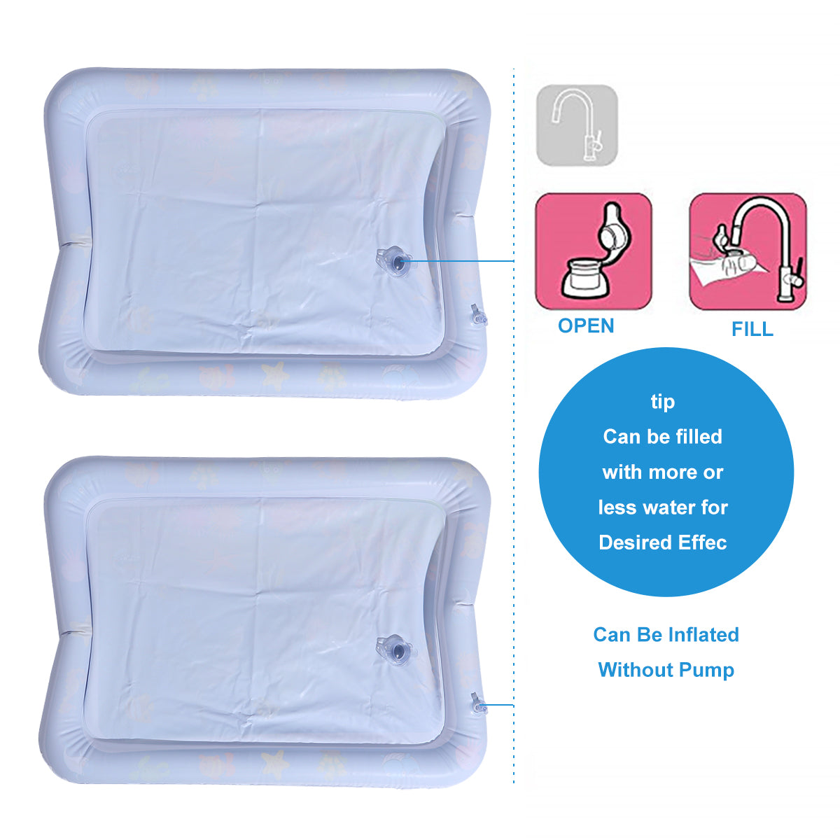 Blue Infant Inflatable Water Play Mat J7493