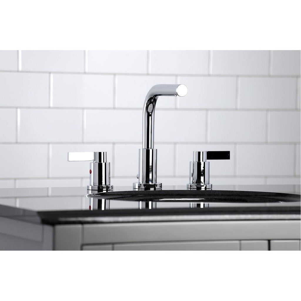 8x22 Widespread Bathroom Faucet, Brushed Brass X97933