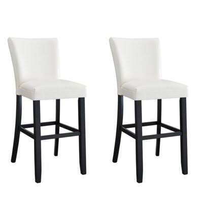 White Bar Stool (Set of 2) W7479