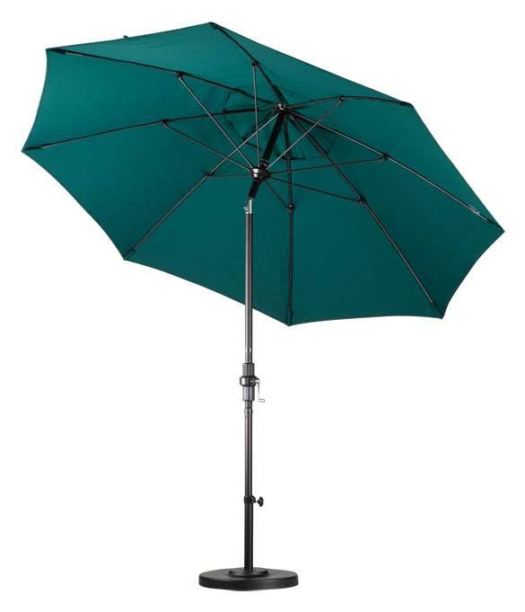 9 ft. Fiberglass Market Umbrella Collar Tilt Black V555
