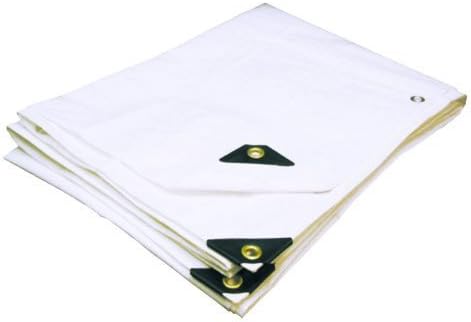 Extra Heavy Duty 3-Ply Coated Reinforced Tarp, 6 oz, 20’x40’ Y4079