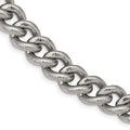 Textured Curb Chain Necklace, 23.75 Inch B6619