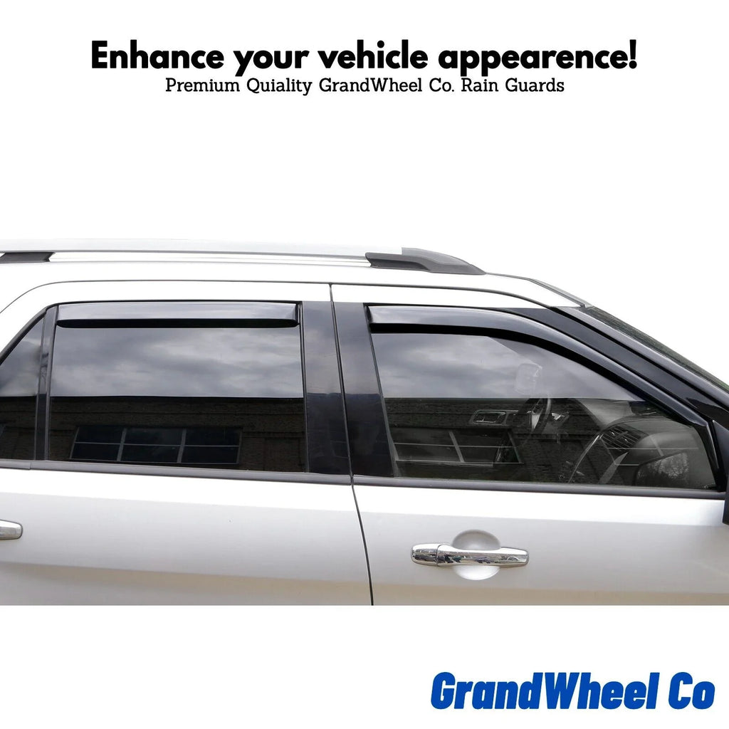 Smoke Tinted In-channel Side Window Vent Visor Deflectors Rain Guards 4pcs V8194