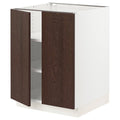 White Base Cabinet with Shelves, 2 Doors U92474
