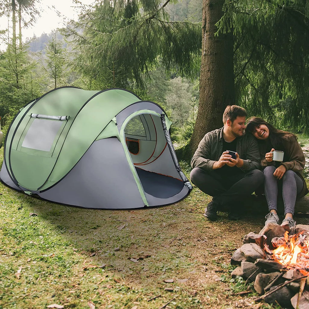 Pop Up Camping Tent, Waterproof Automatic Setup, 110inx79inx48in Z898