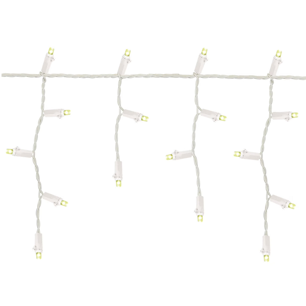 500-Count Warm White LED Dome Icicle Christmas Lights C3886