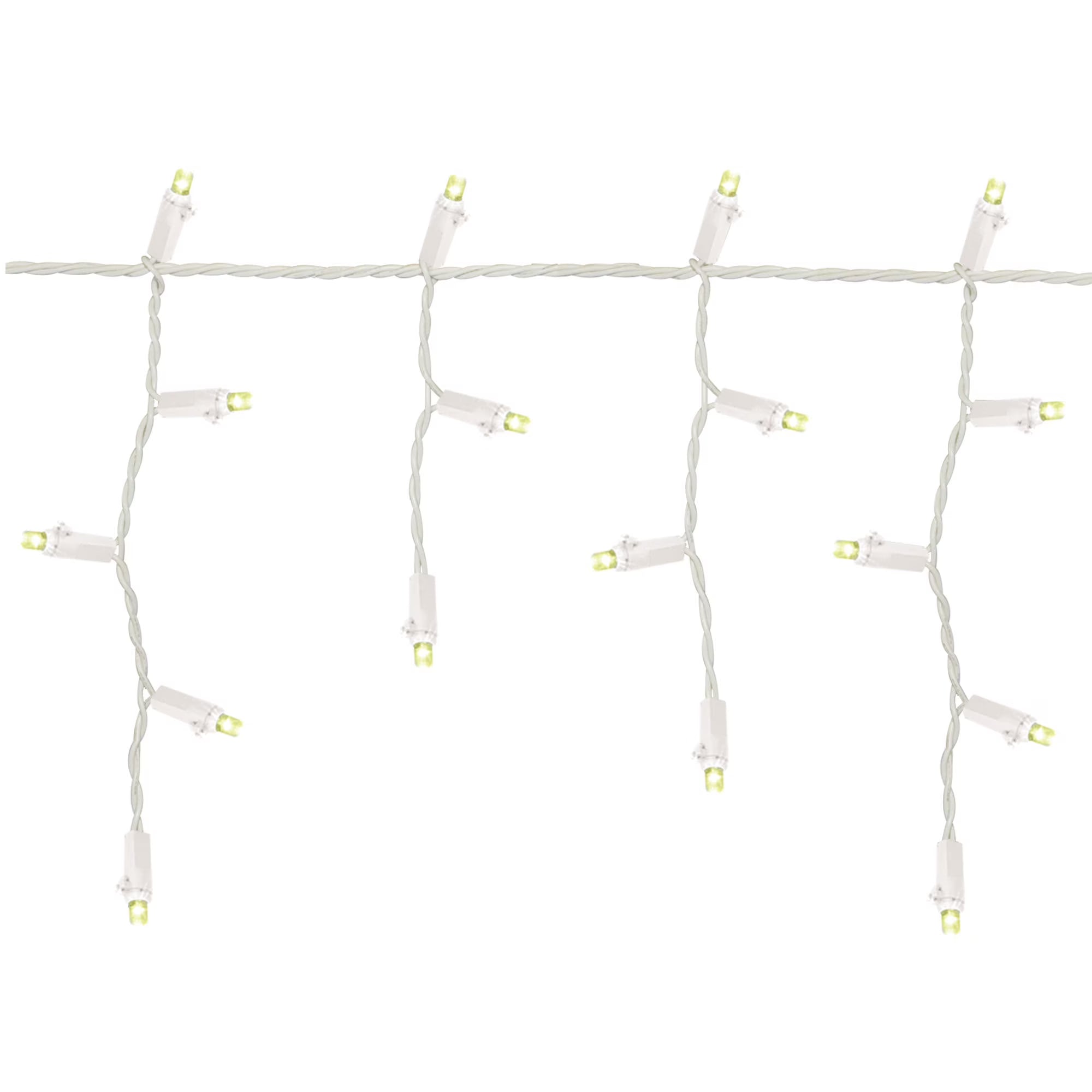 500-Count Warm White LED Dome Icicle Christmas Lights C3886
