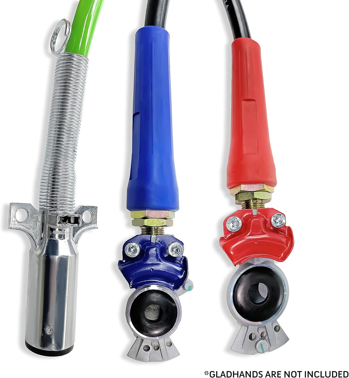 12ft 3 in 1 ABS & Power Air Line Hose Wrap 7 Way Electrical Cable with Handle Grip F8514