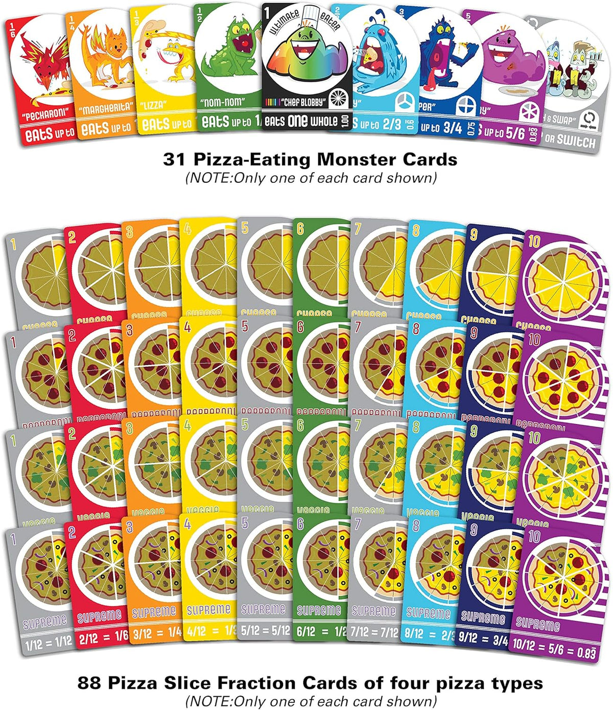 Pizza Math Card Game Pack of 2 M293