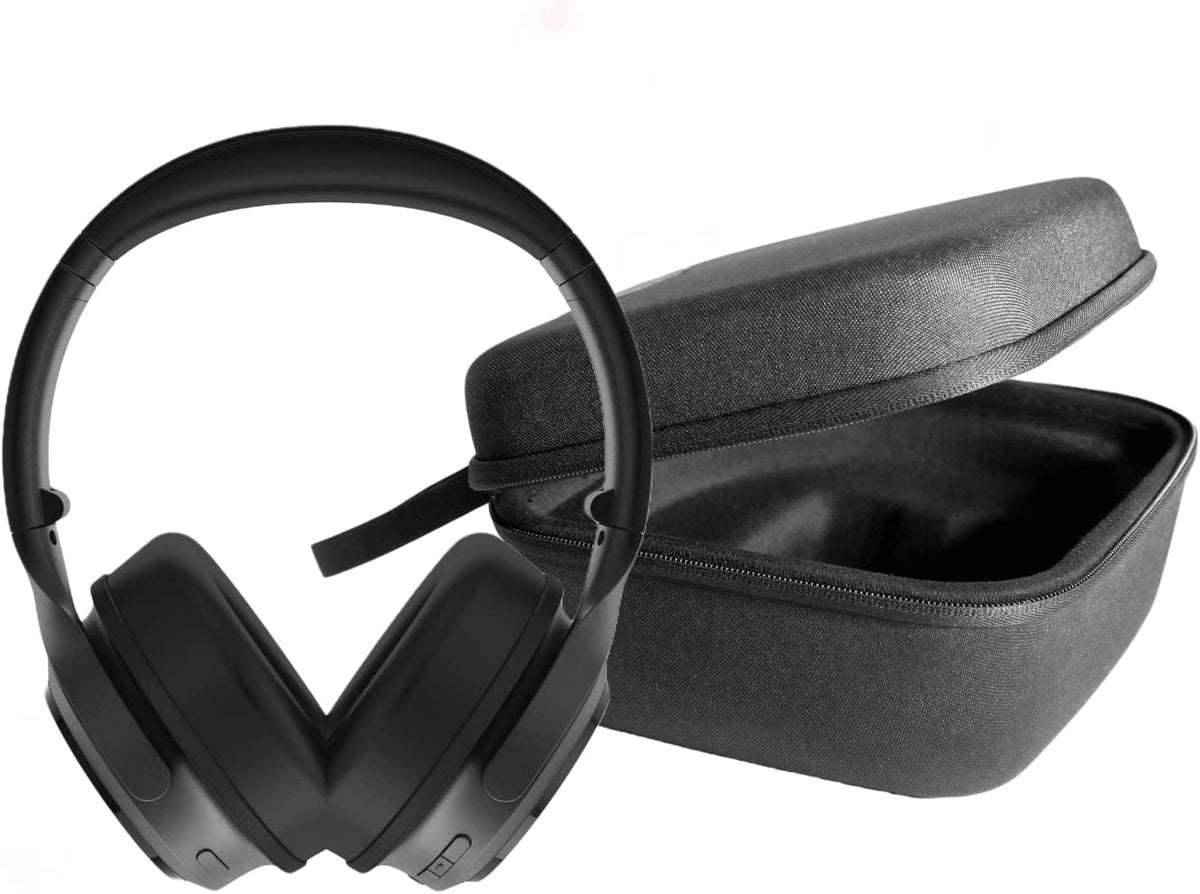 Black Bluetooth Over The Ear Headphones with Active Noise Cancellation I708105