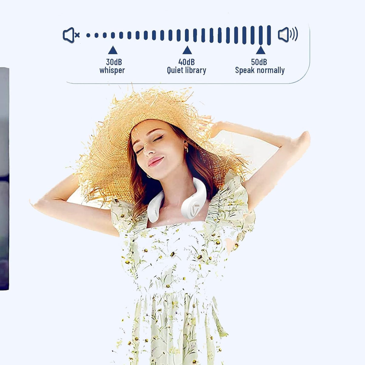 Portable Neck Fan, Wearable Bladeless Cooling Fan, 4000mAh Battery, Pack of 2 H466835