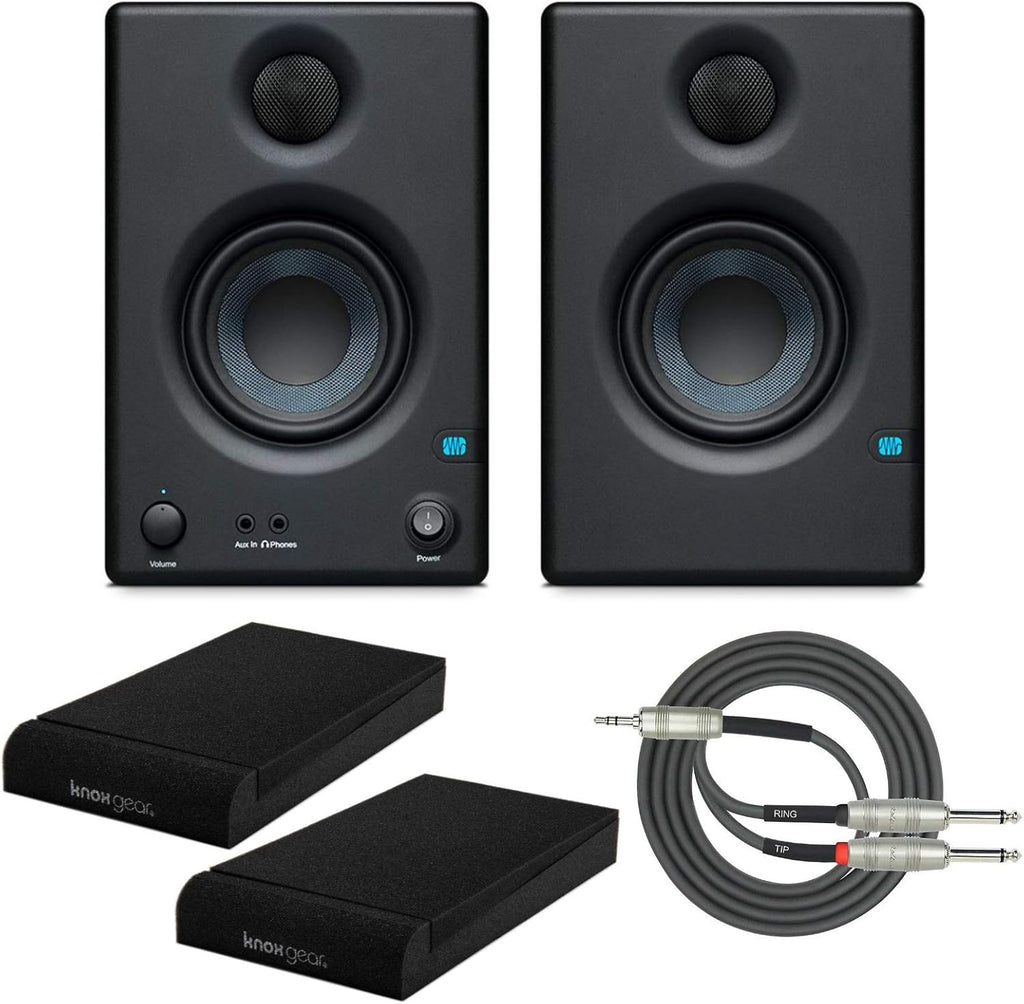 3.5 Near Field Studio Monitor (Pair) with Isolation Pads and Stereo Breakout Cable Y5021