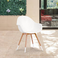2pc Eucalyptus Patio Dining Armchair Set M689950