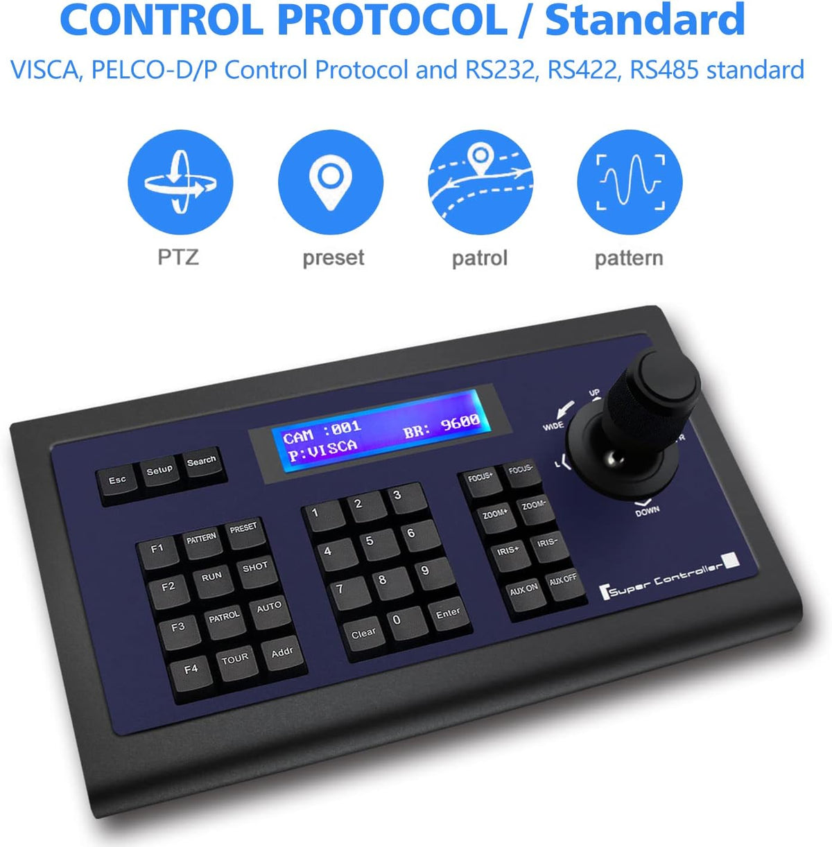PTZ Camera Keyboard Controller Q161