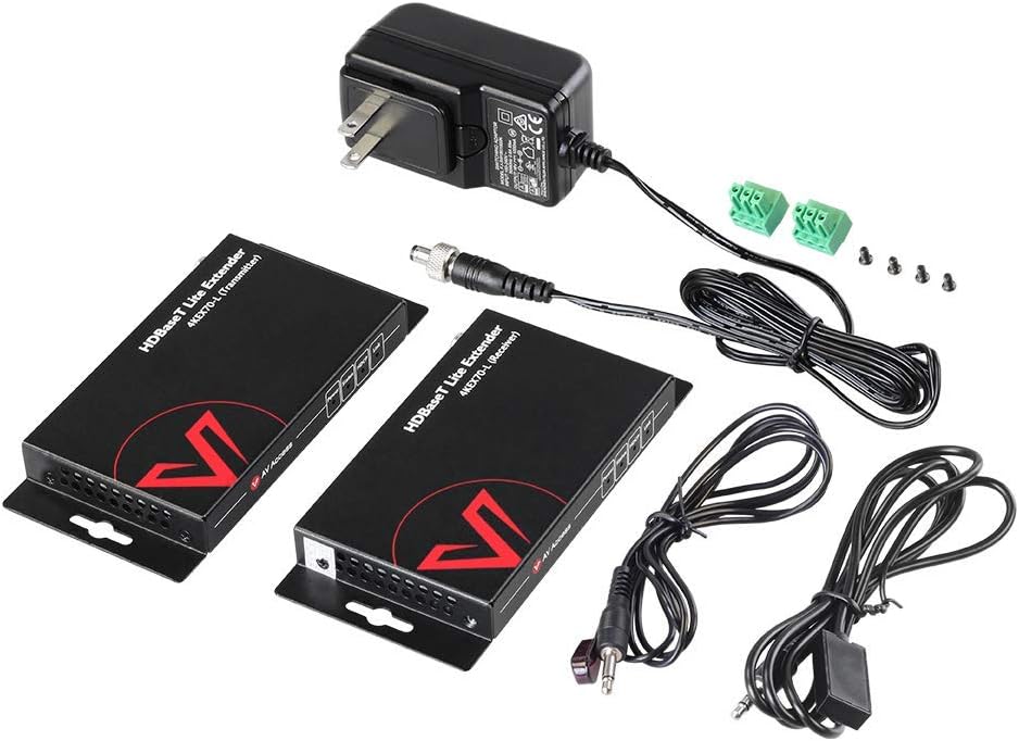 HDBaseT HDMI Extender Over Single Cat5e/6a/Cat7 Ethernet 4K@60Hz 130ft, PoE IR RS232 HDCP2.2, HDR, CEC, EDID N79961