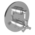 Gloss Black Thermostatic Trim Plate with Handle O3656