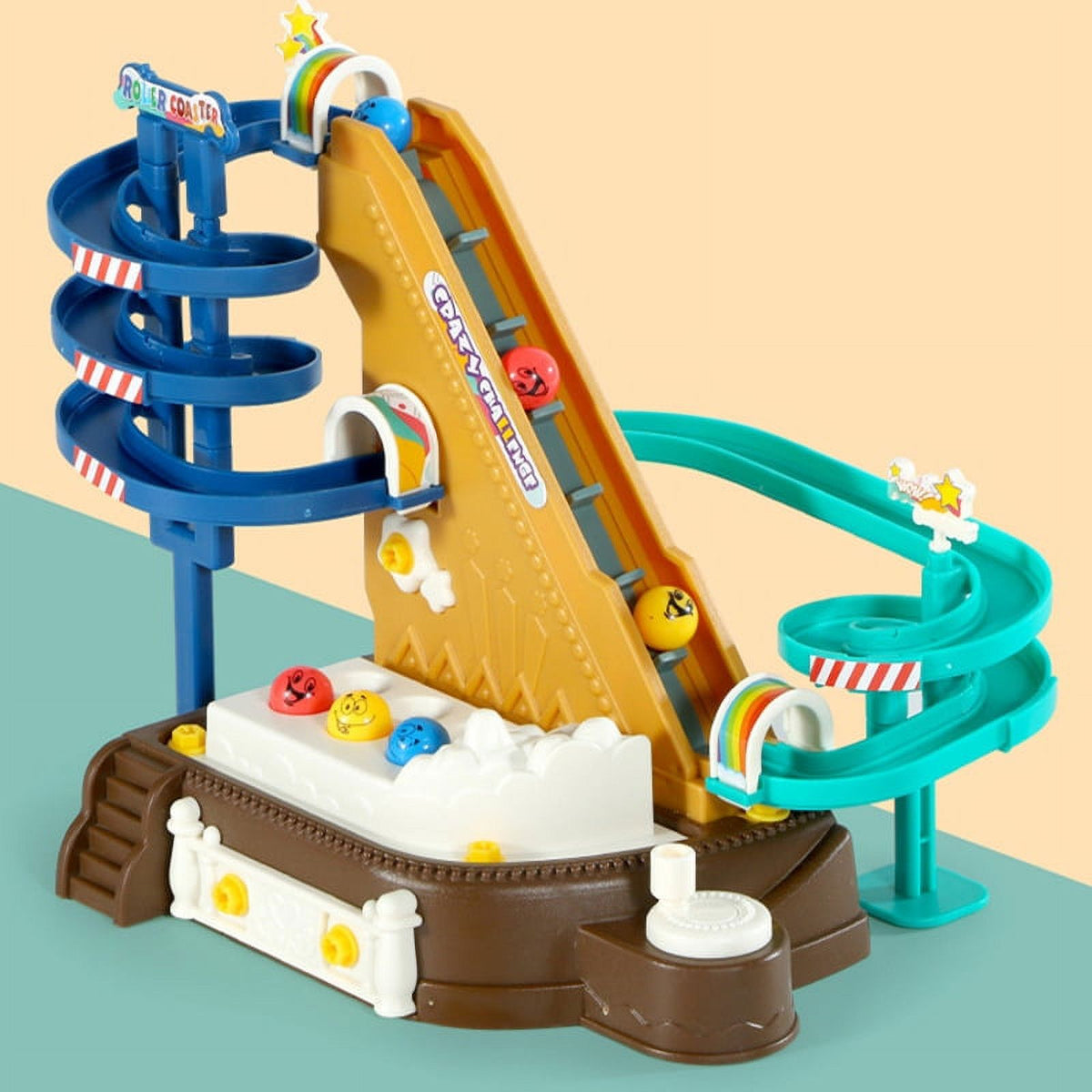 Amusement Park Building Blocks Toys DIY Gear Ferris Wheel Roller Coaster Assembling Puzzle Toys L43570