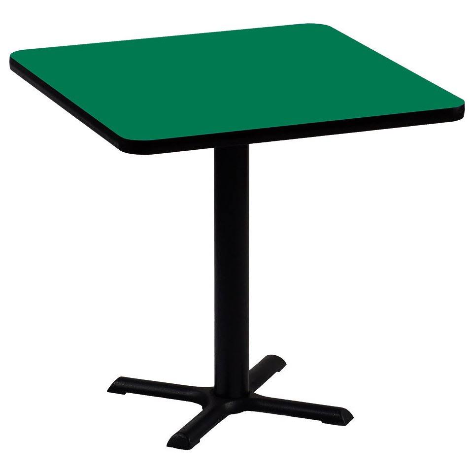 Green 30x22 Square Bar and Caf Table H4816