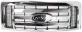 Chrome Shell Black Insert Grille Assembly for Ford F-150 I755