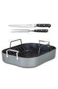 Hard Anodized Nonstick Roaster with Rack & Carving Set L16265