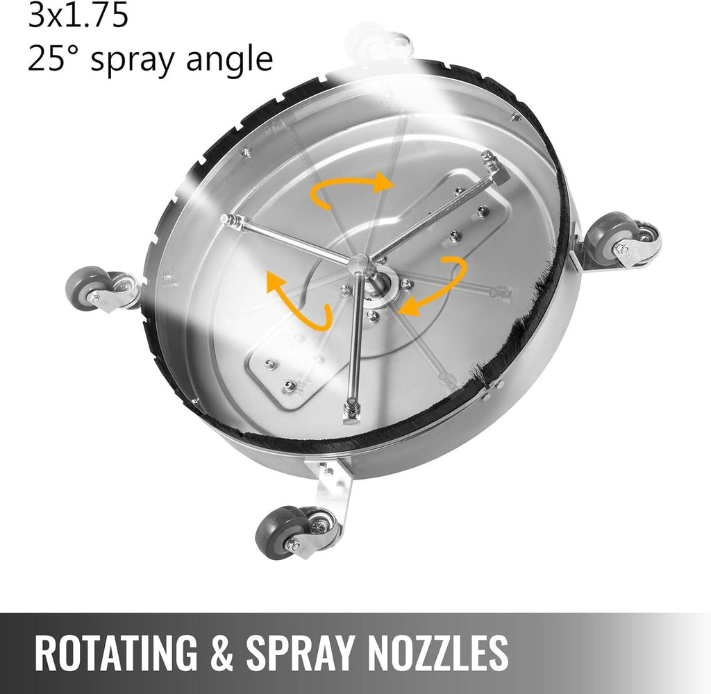 20 inch Surface Cleaner for Pressure Washer with 3/8 Quick Connector I722