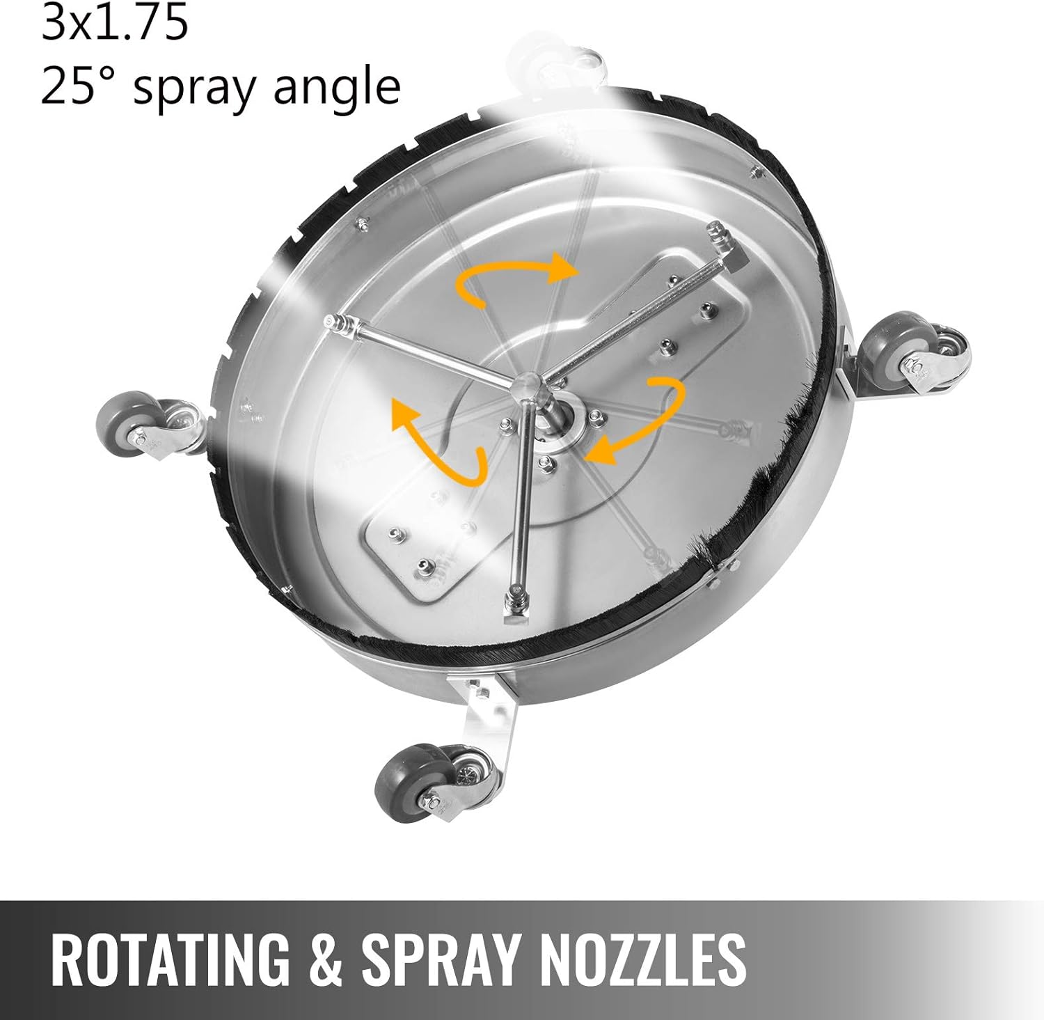 20 inch Surface Cleaner for Pressure Washer with 3/8 Quick Connector I722