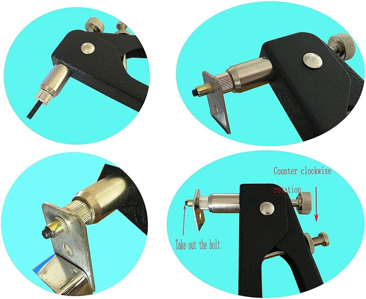 Heavy Duty Blind Riveting Tool Kit, 5pc Metric Mandrels, 250pcs Rivnuts, Pack of 2 L743