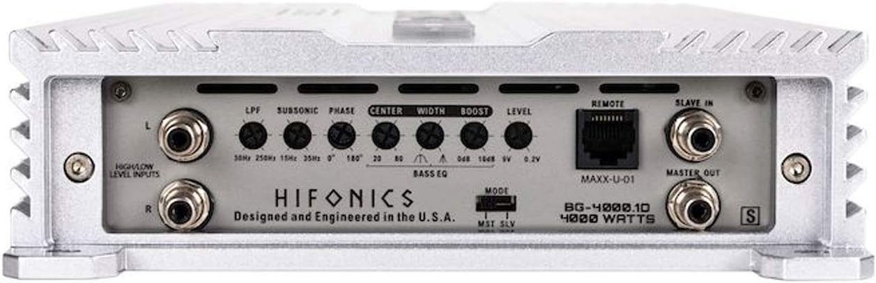 Monoblock 4000 Watt Car Audio Amplifier N846