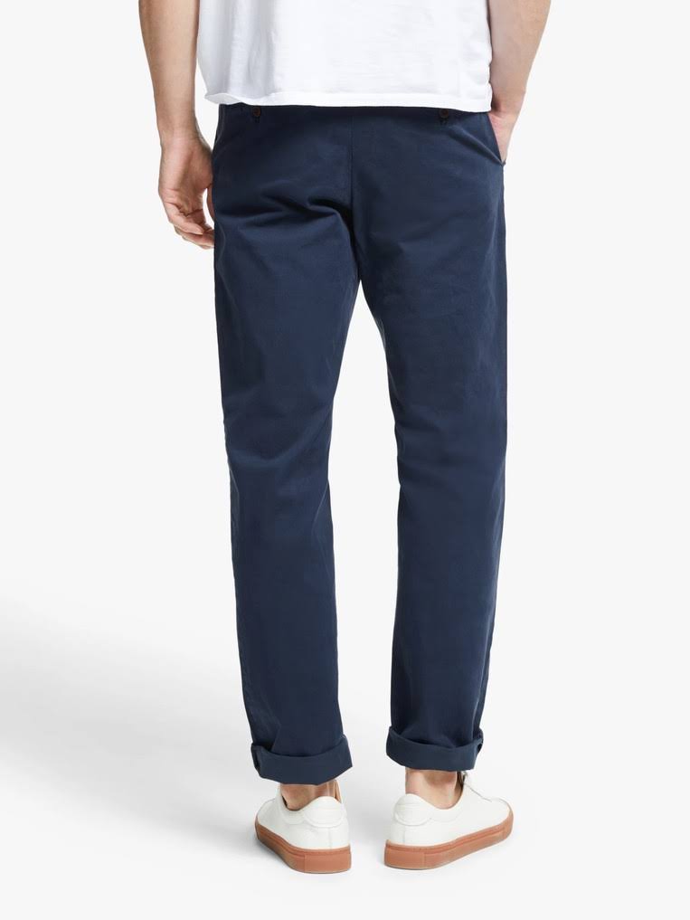 Navy Straight Cut Chinos J31840