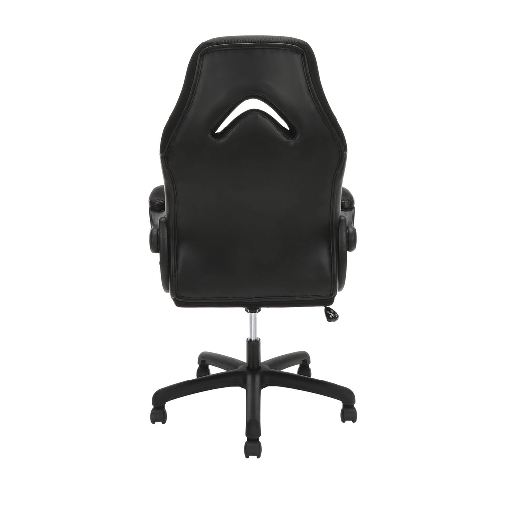 Black Gaming Chair with Integrated Headrest M214