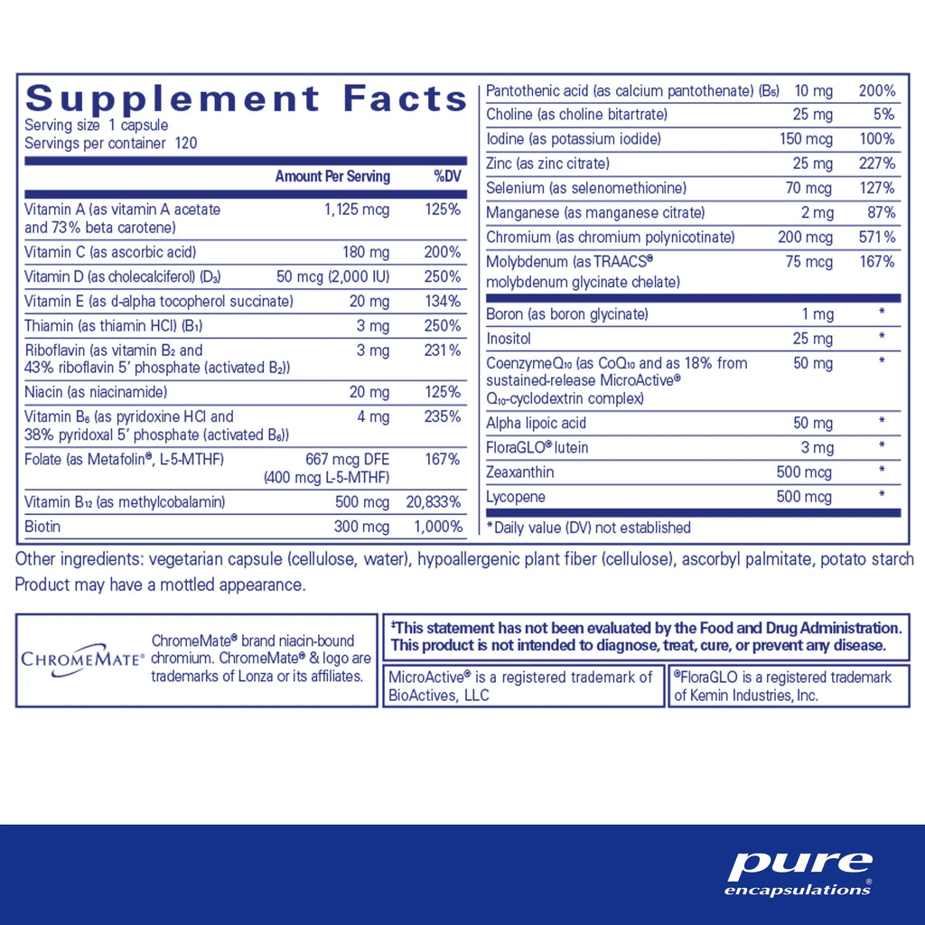 120 Capsules Multivitamin T335