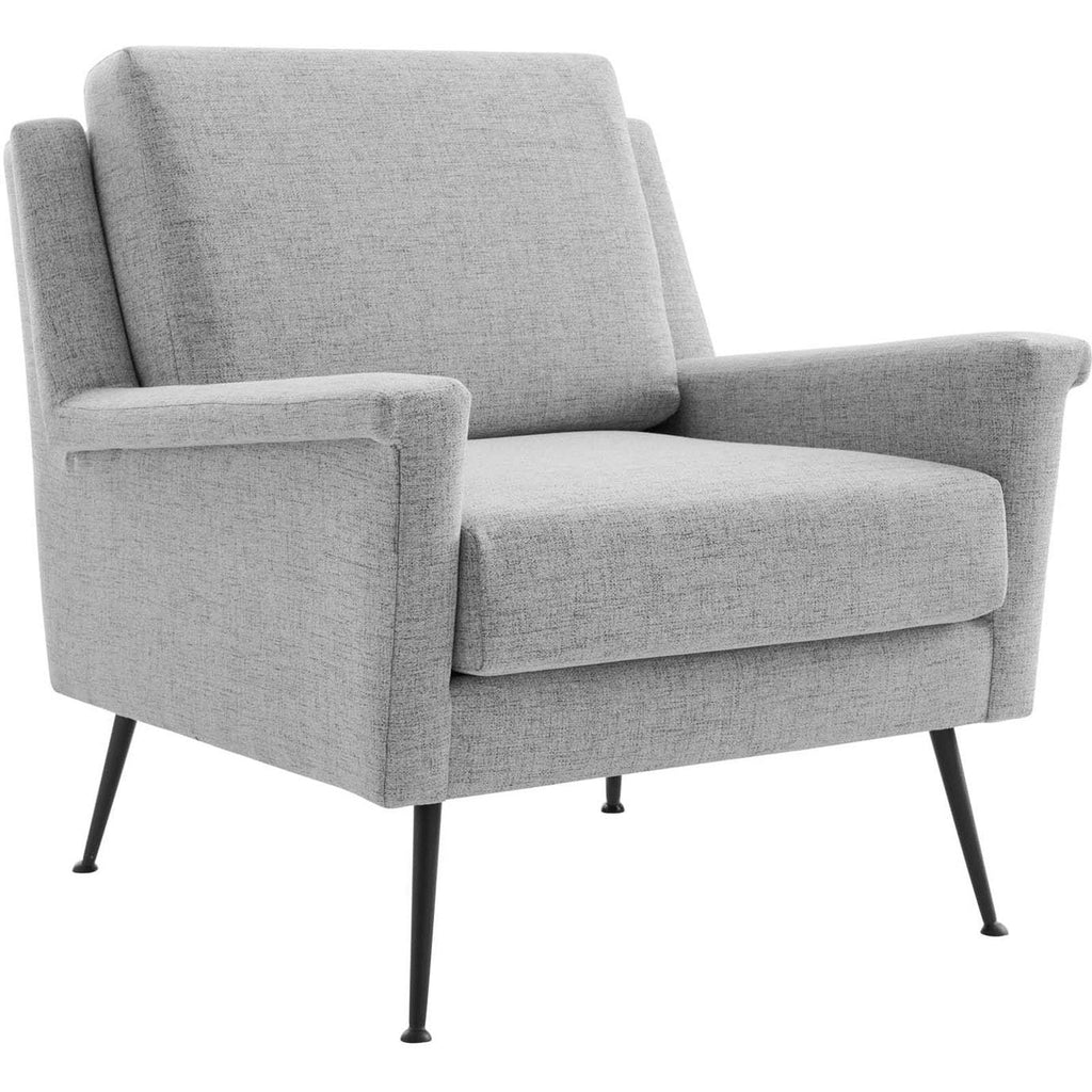 Fabric Armchair Black Gray P7698