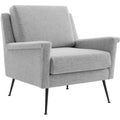 Fabric Armchair Black Gray P7698