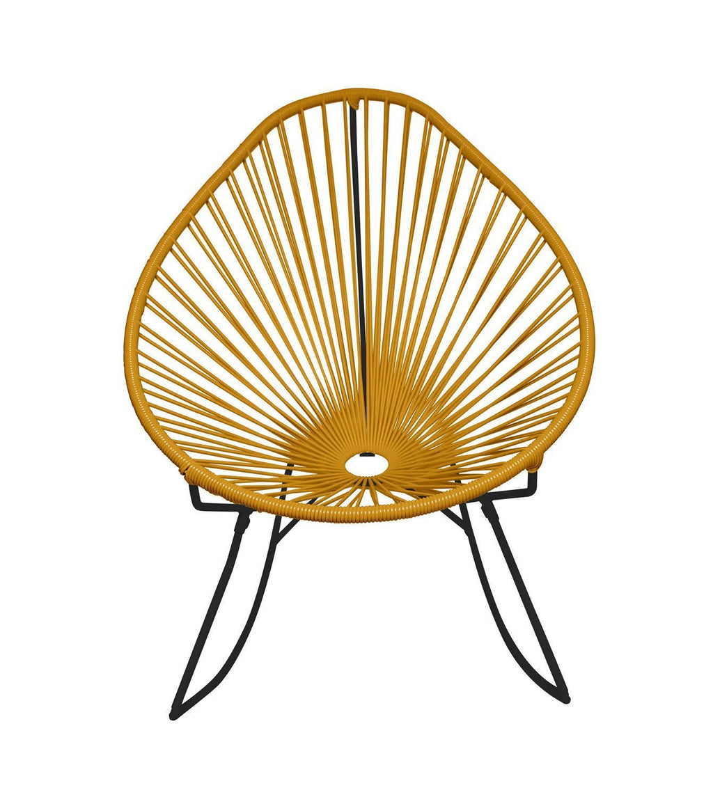 Black/Caramel Rocker Chair P446