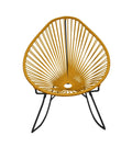 Black/Caramel Rocker Chair P446