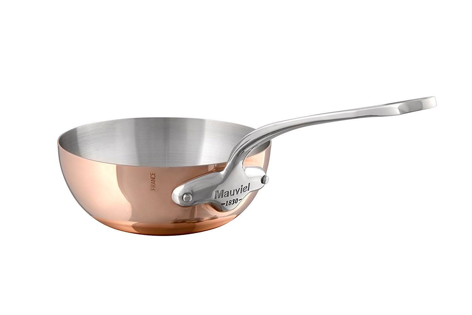 Copper Splayed Saute Pan with Stainless A94867