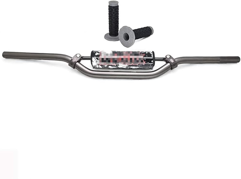 Blue 7/8" 22mm Dirt Bike Handlebars with Pad Grips, Pack of 2 L690