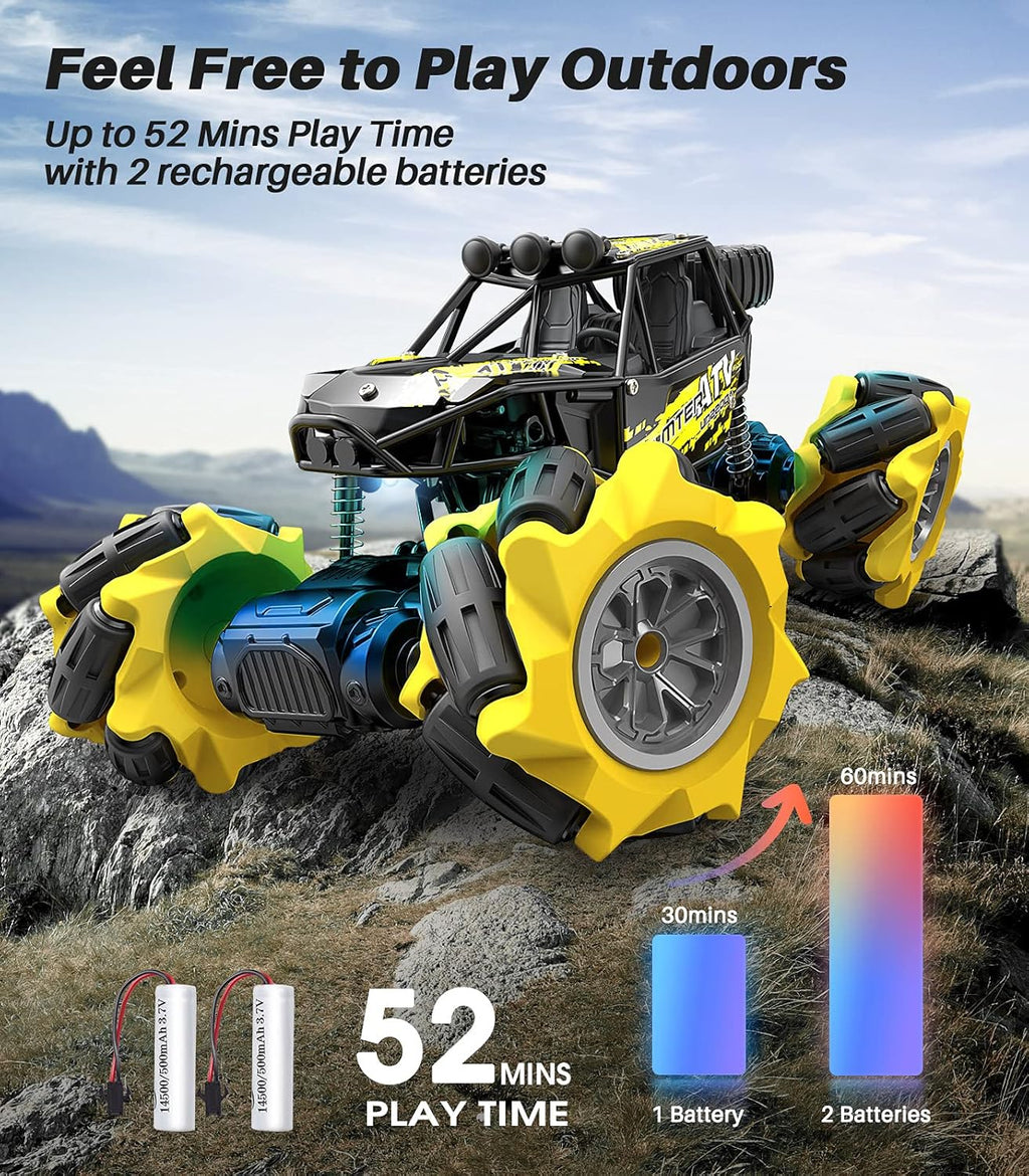 1:16 Metal Drift RC Car 4WD 2.4Ghz Monster Truck with Two Rechargeable Batteries M213
