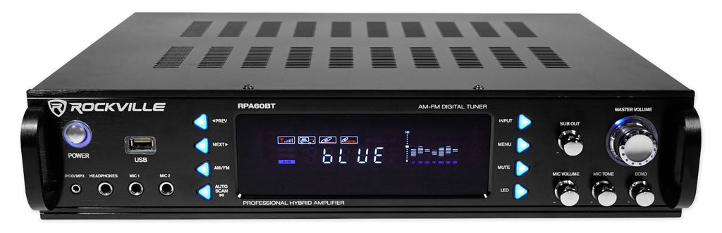 12 3-Way 1000W PA Speakers with Bluetooth Amplifier W146