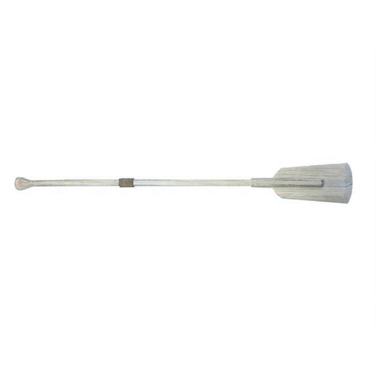 62 in. Wooden Whitewashed Decorative Boat Rowing Oar with Hooks S336