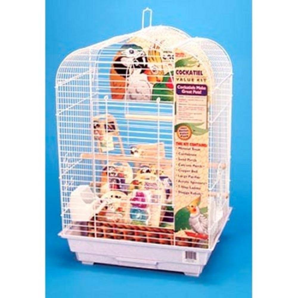 Cockatiel Scalloped Top Bird Cage Kit R12398