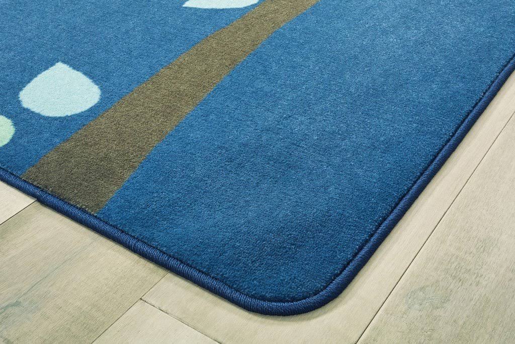 Blue 6'x9' Rectangle Carpets F81204