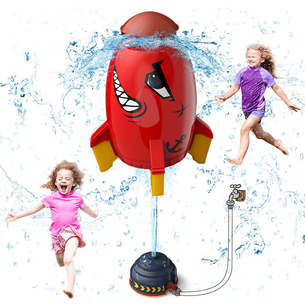 Rocket Water Sprinkler Toy for Garden Hose W587