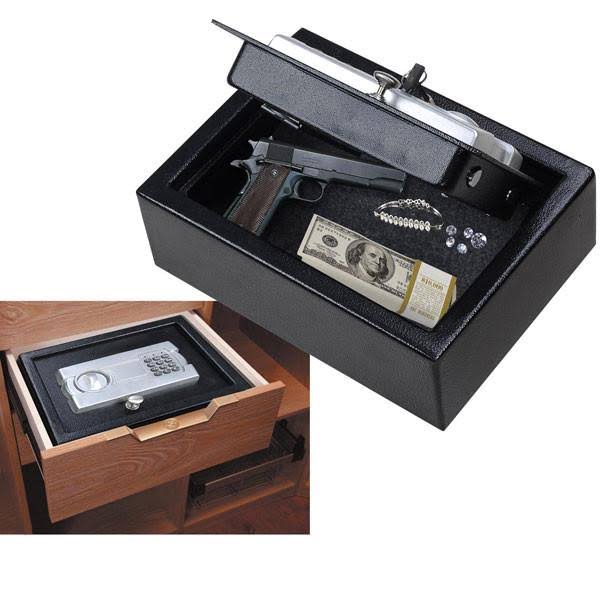 12x9 Keypad Safe Hand Gun Pistol Drawer Keyless Digital Electronic Lock Cash Box L347