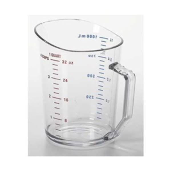 1 Qt Clear Liquid Measuring Cup, Pk 12 O4240